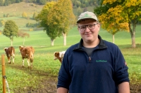 Marius Maier, Angestellt im Bereich  Zuständig für die Tiere und Futter